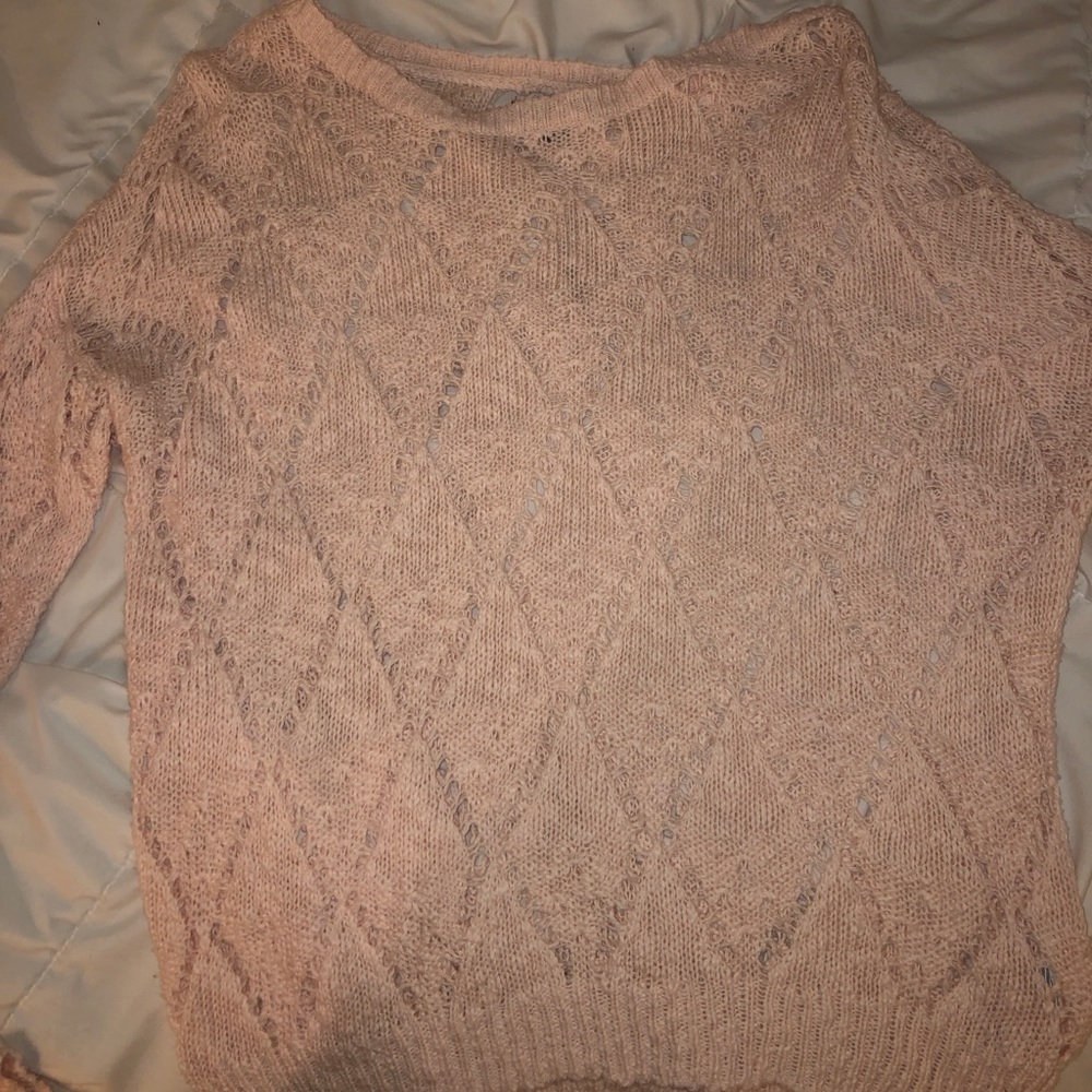 Light pink knit sweater